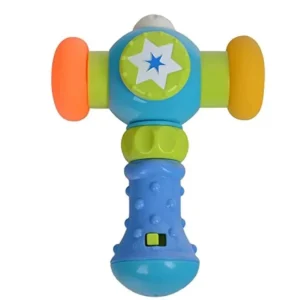 Ciocan de jucarie cu lumini si sunete , multicolor