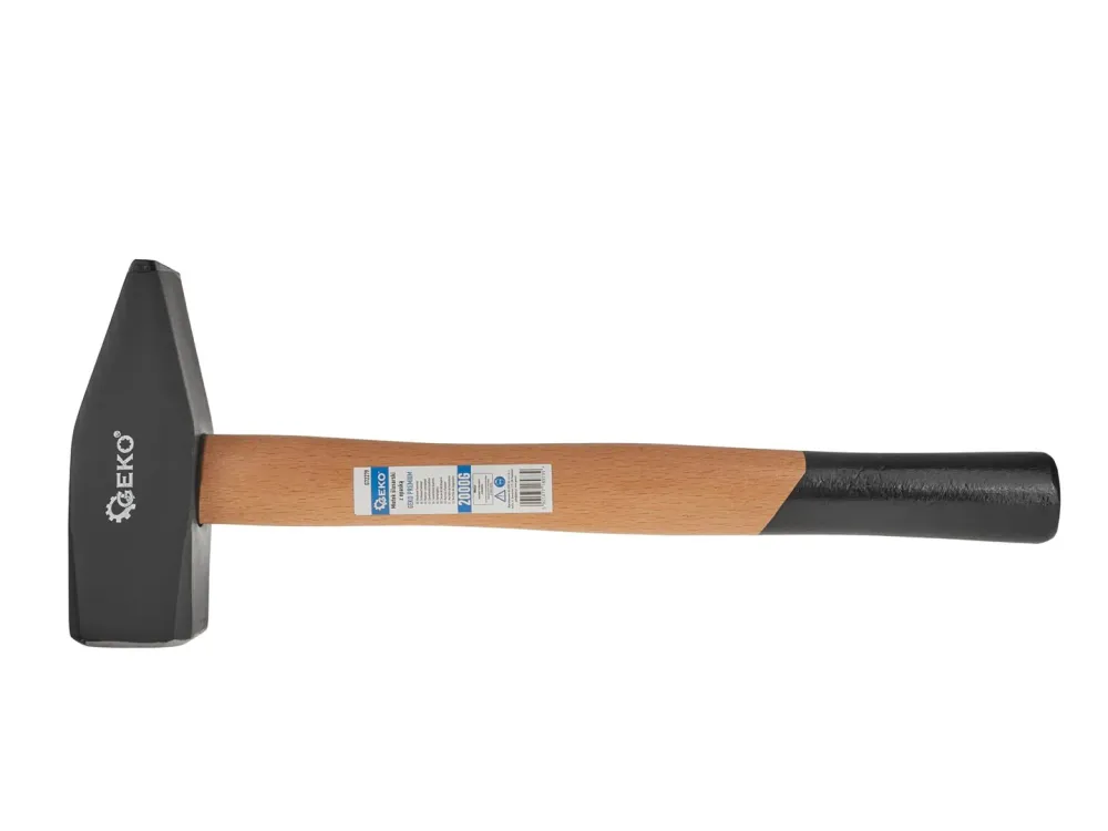 Ciocan mecanic cu maner din lemn, 2000 g, Geko G72279