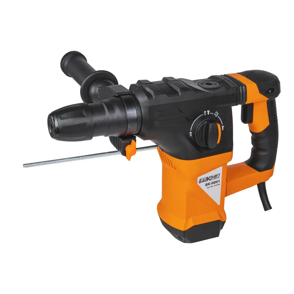 Ciocan rotopercutor BK-HD61, 1500 W, 32 mm, SDS-Plus 5J, Baukraft 013129
