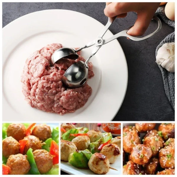 Cleste din inox pentru prepararea chiftelelor, crochete si perisoare