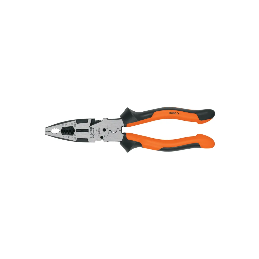 Cleste multifunctional cu maner cu invelis din vinil aderent, 22 cm, Truper Expert