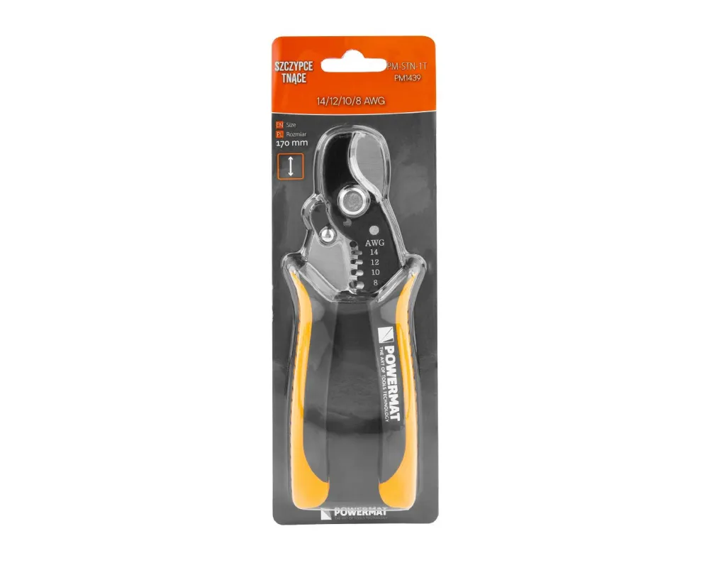 Cleste pentru sertizare / dezizolare cabluri PM-STN-1T, Powermat PM1439
