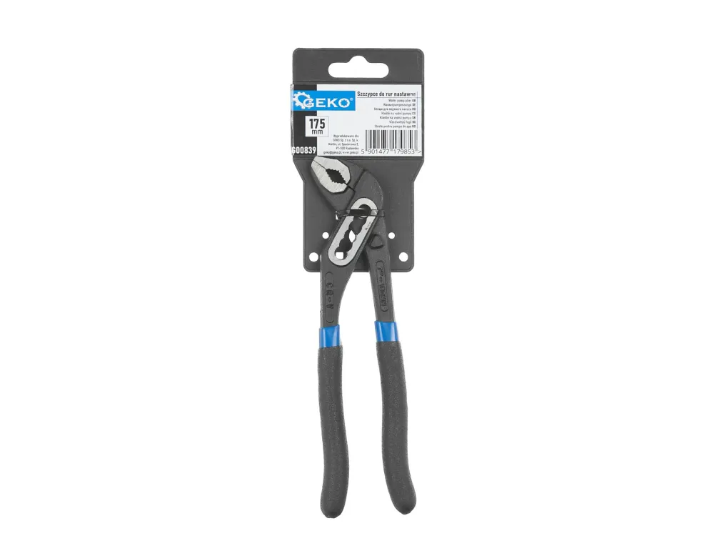 Cleste reglabil pentru tevi, 175 mm, Geko G00839