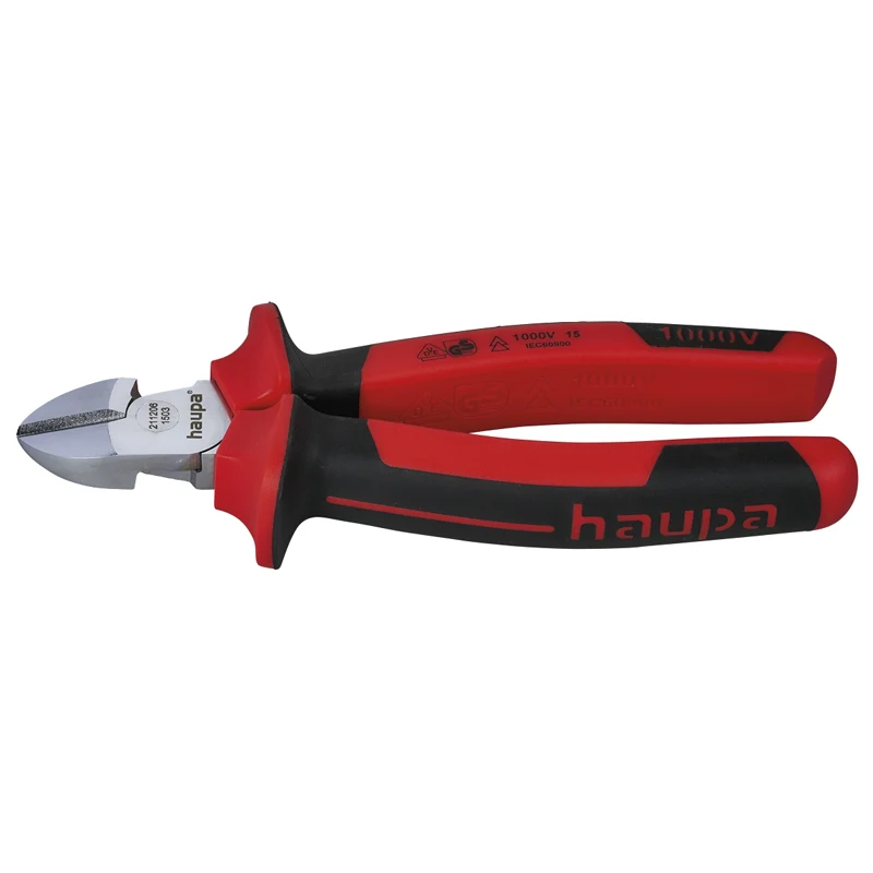 Cleste de taiat, VDE, 1000V, 180mm, maner PP/TPE, Haupa 211206