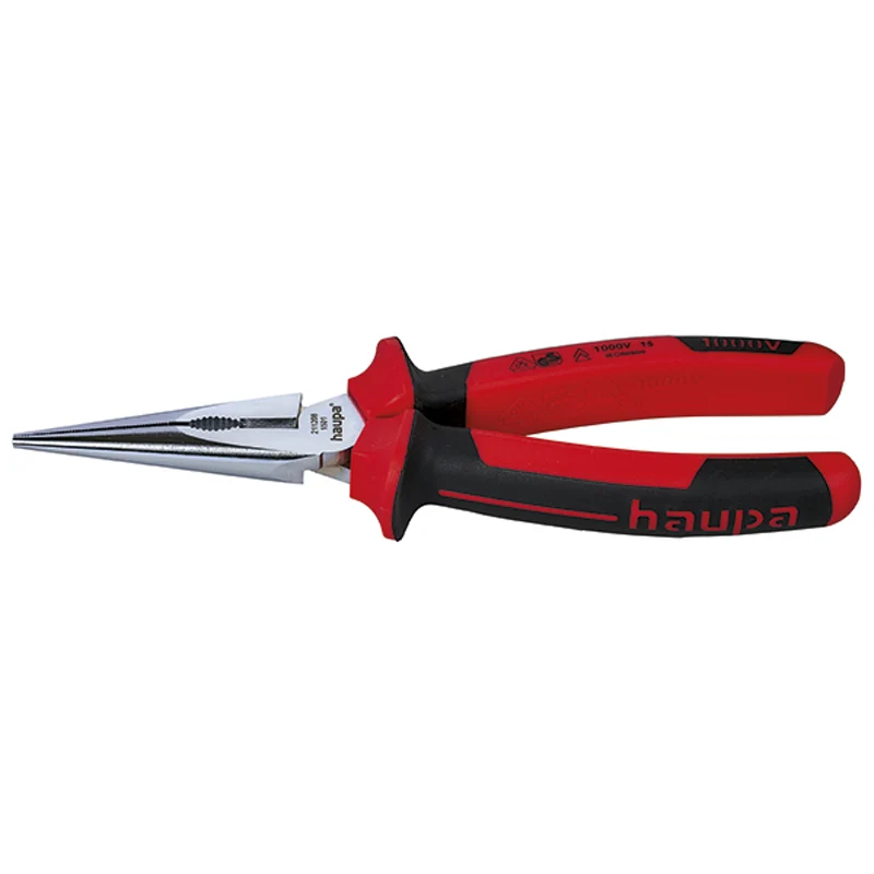 Cleste cu varf drept, VDE, 1000V, 160mm, maner PP/TPE, Haupa 211213