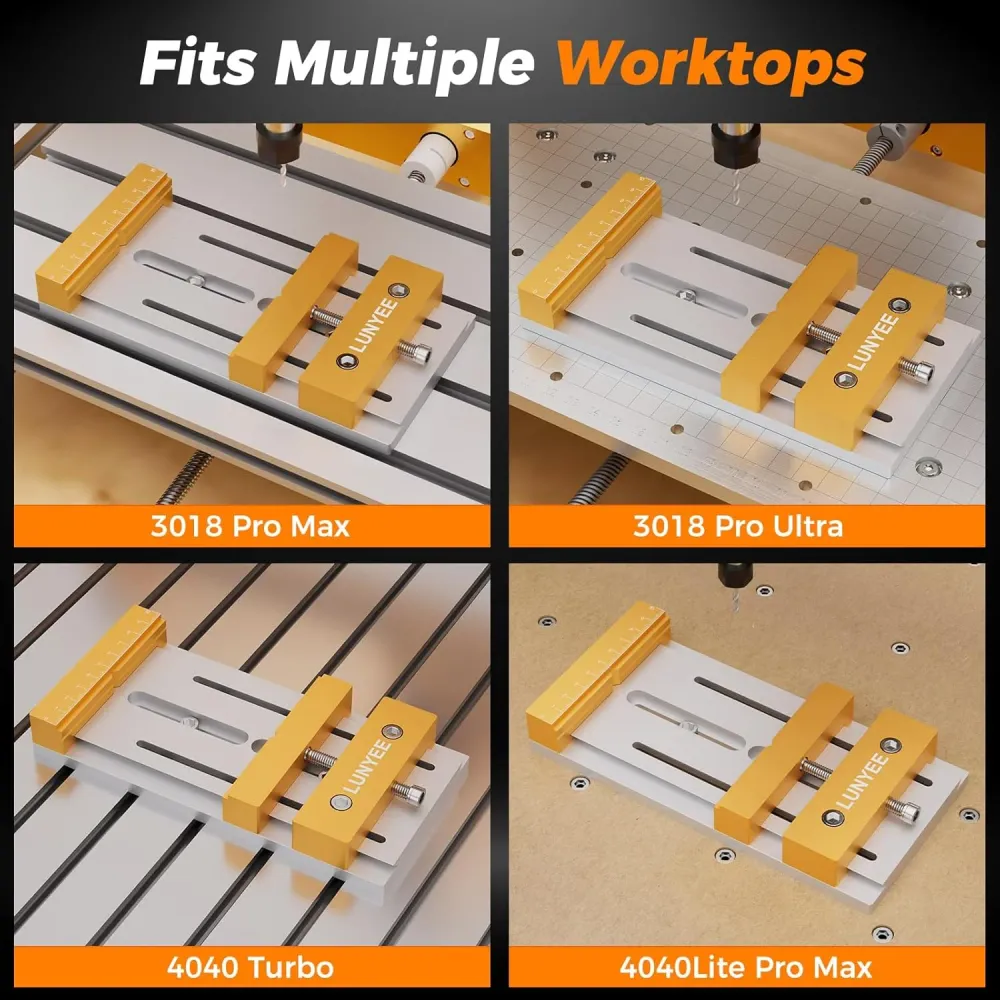 CNC Vise Worktable Desktop CNC Router Machines – 7.87” x 3.94” (20x10cm)