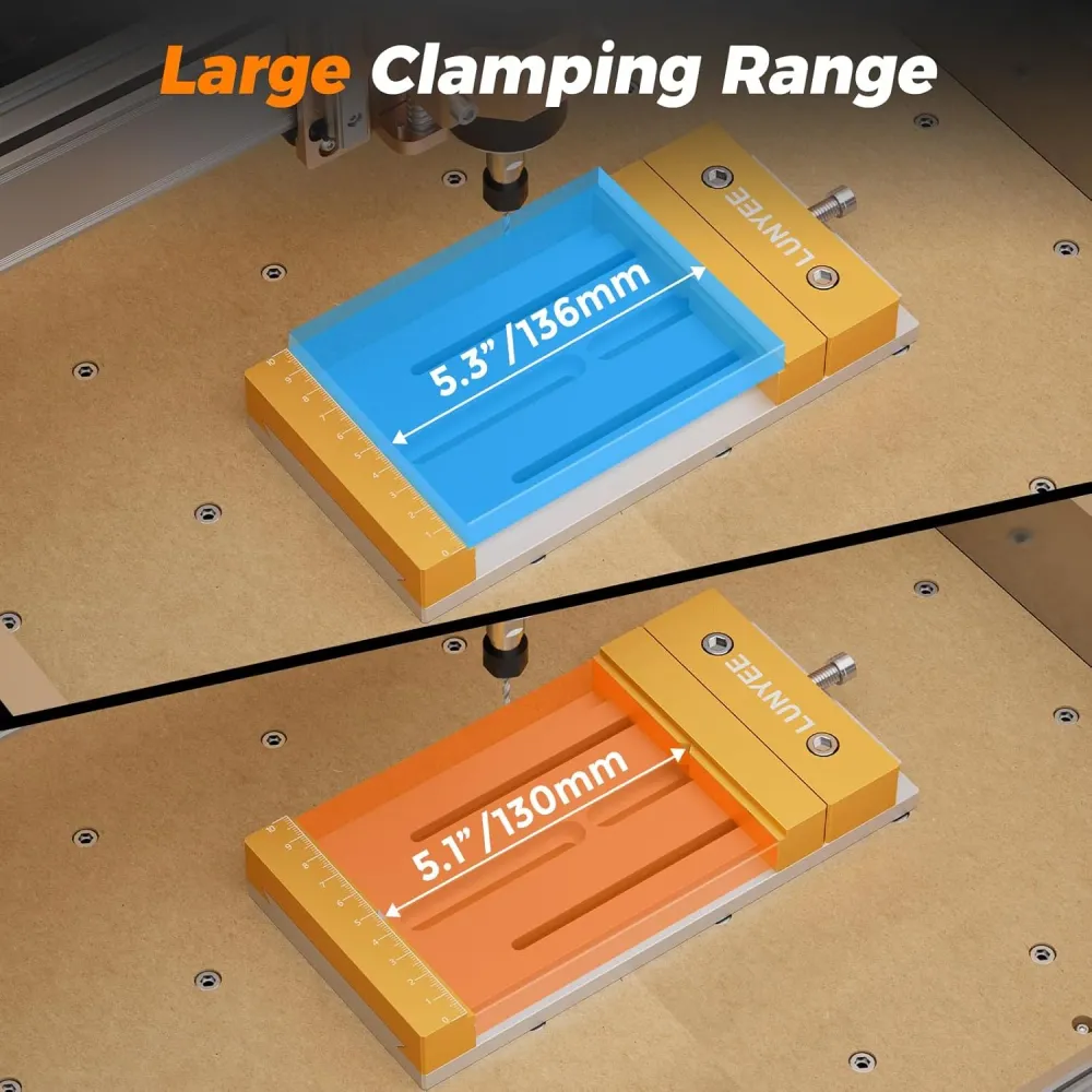 CNC Vise Worktable Desktop CNC Router Machines – 7.87” x 3.94” (20x10cm)