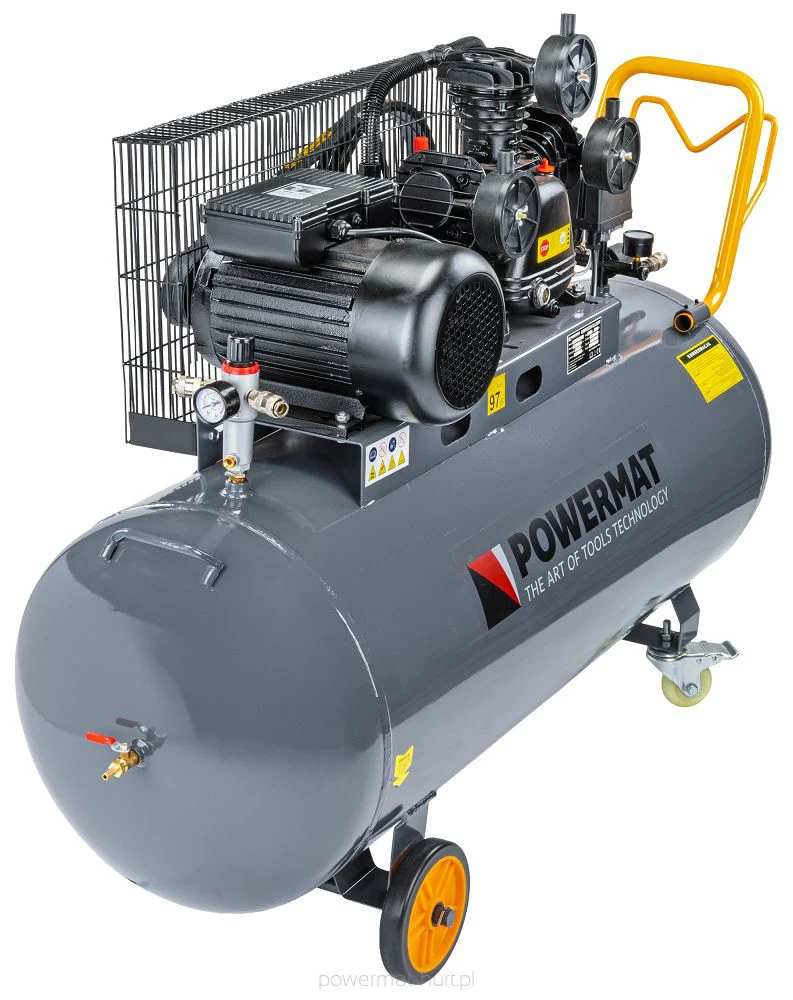 Compresor de aer industrial PM-KO-200T-230V, 200 l, Powermat PM1307