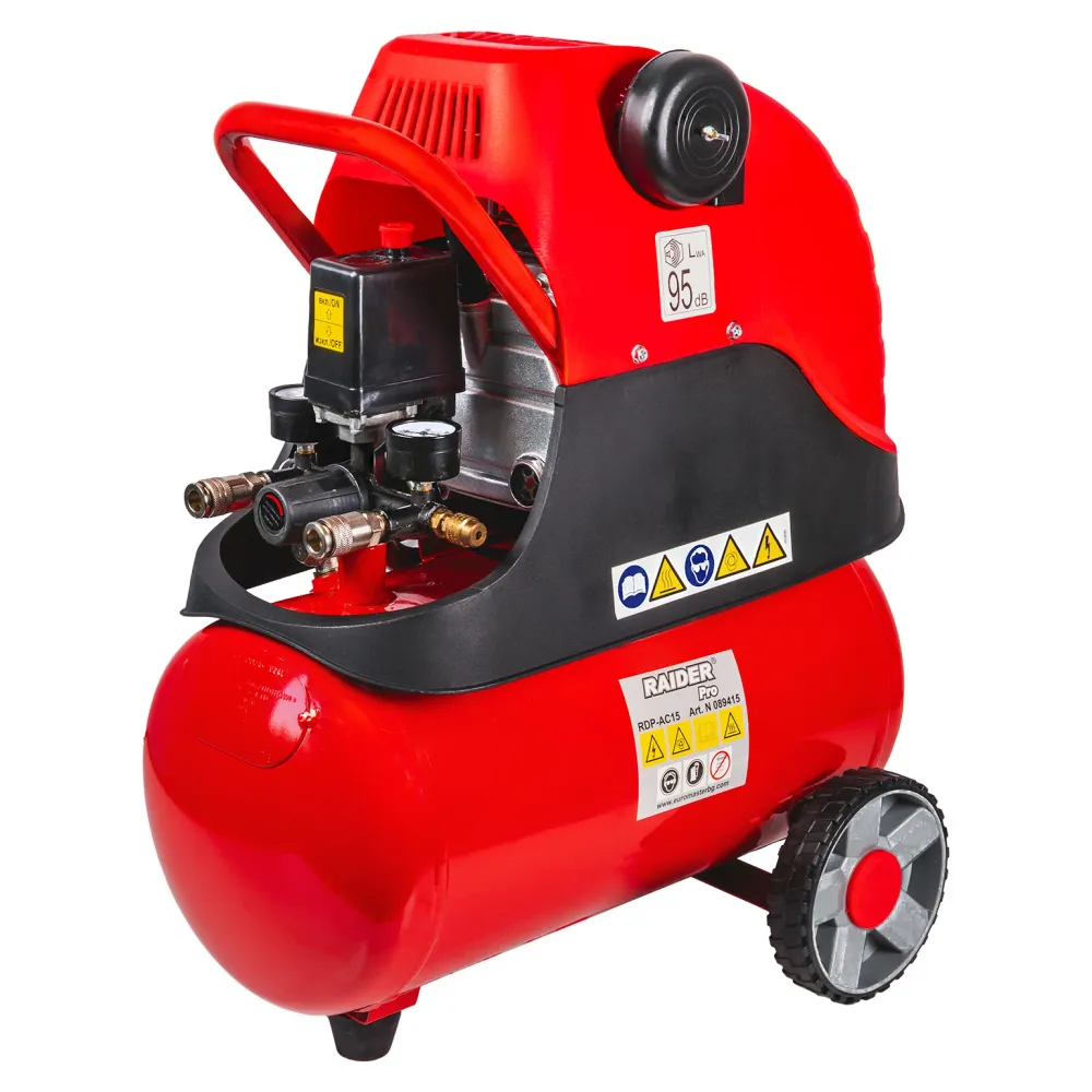 Compresor de aer RDP-AC15, 24 l, 1.5 kW, Raider 089415