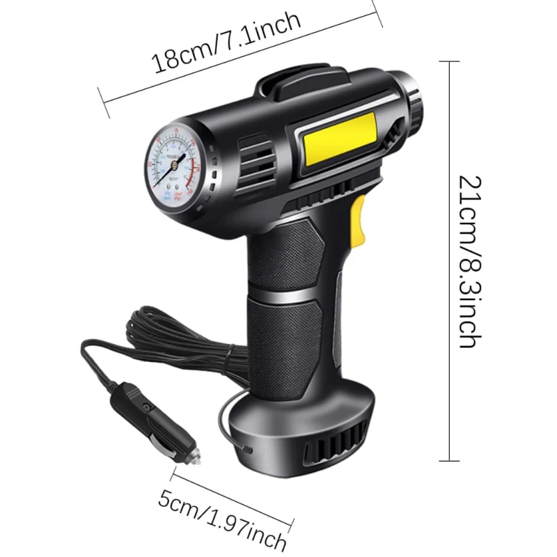 Compresor electric profesional, 72w, 18 l /minut, negru
