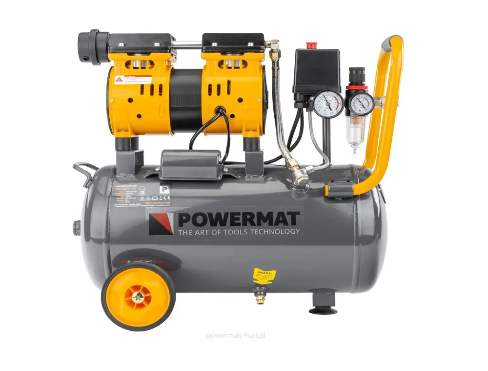Compresor fara ulei PM-KBO-24T, 1.80 kW, Powermat PM1283