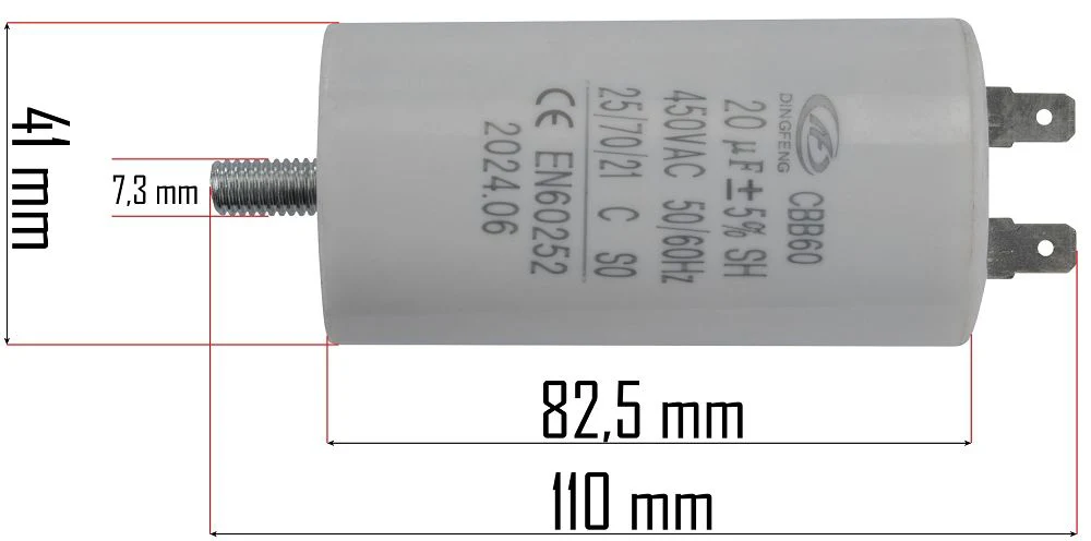 Condensator pentru compresor, Powermat PM-KO-24T-KN