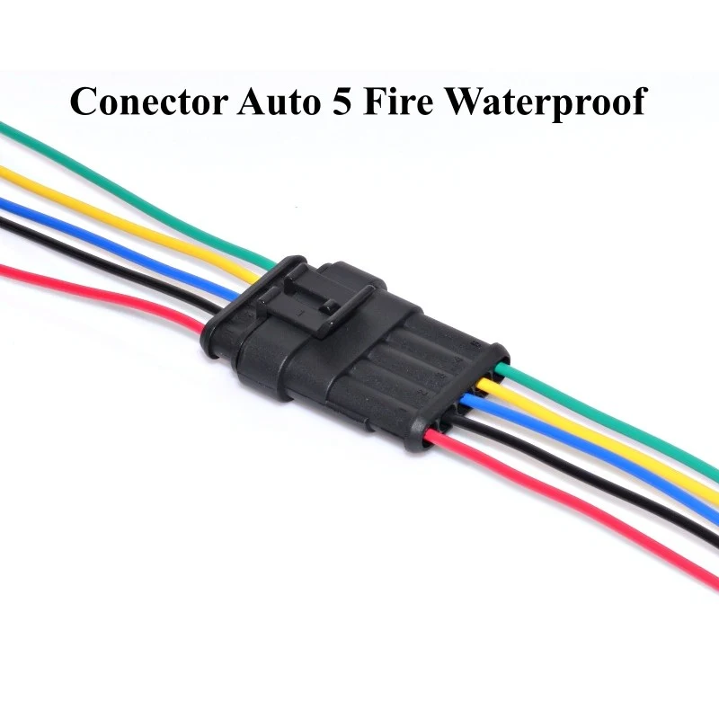 Conector auto cu 5 fire waterproof HB-505