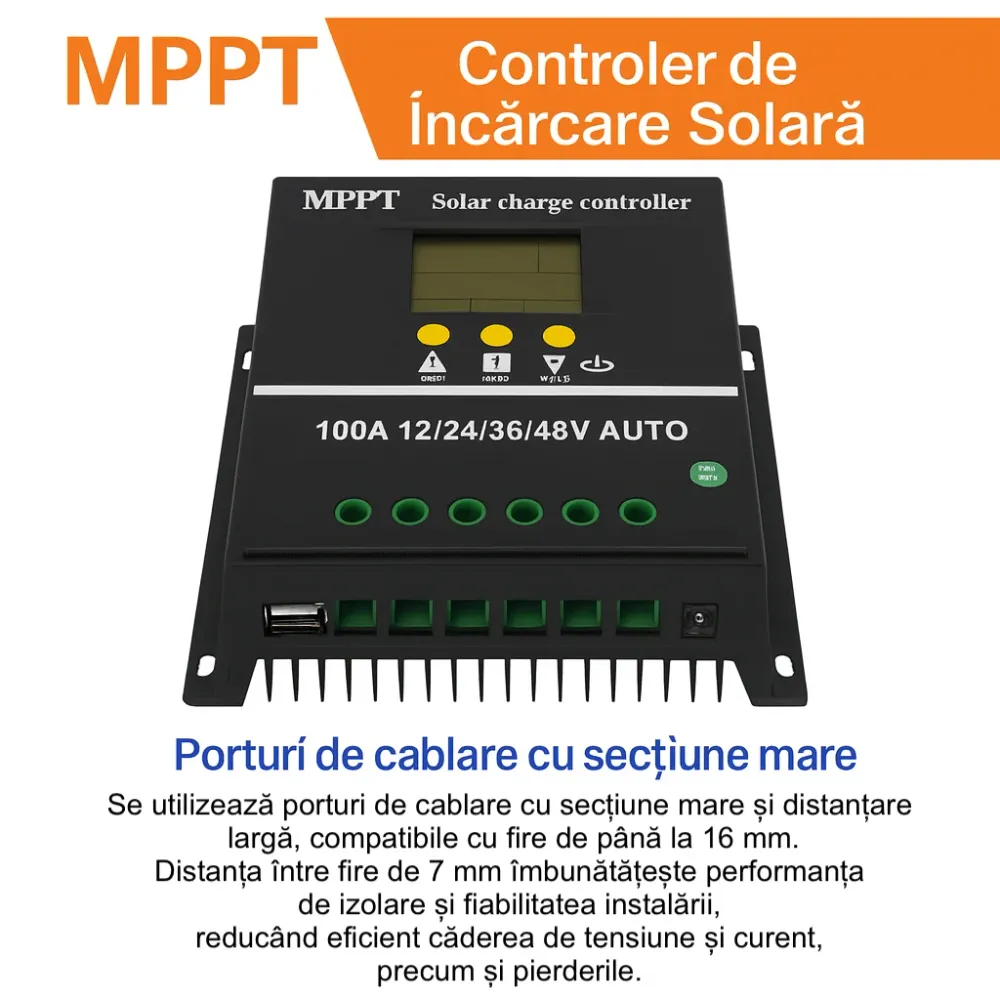 Controler solar MPPT 100A 12V-48V