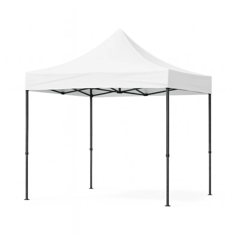 Cort alb Pavilion LEIHMANN 3x3M pliabil, tip acordeon! Cadru din metal