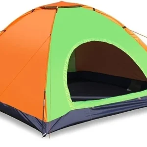 Cort de Camping, 3-4 Persoane, Material Rezistent, Multicolor