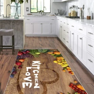 Covor Bucatarie Model Fructe/Legume 80 X 150 CM
