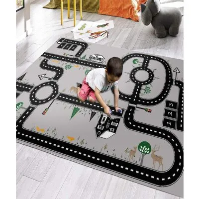 Covor Copii Pista, Gri , 120X180CM