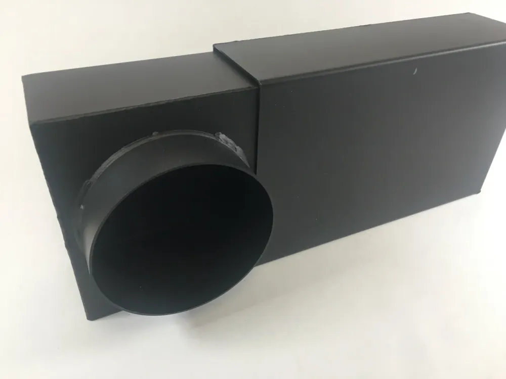 Cutie genunchi DN 150 Extract 335-470 mm negru reglabil la genunchi