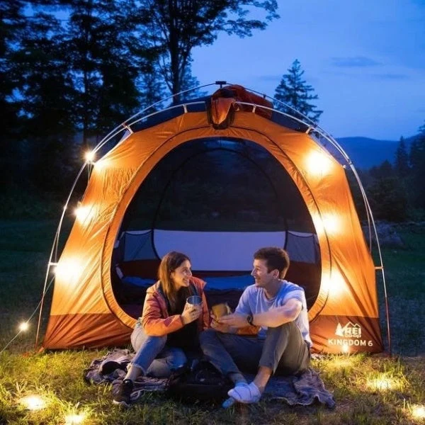 Decoratiune solara pentru camping cu 20 de leduri serie