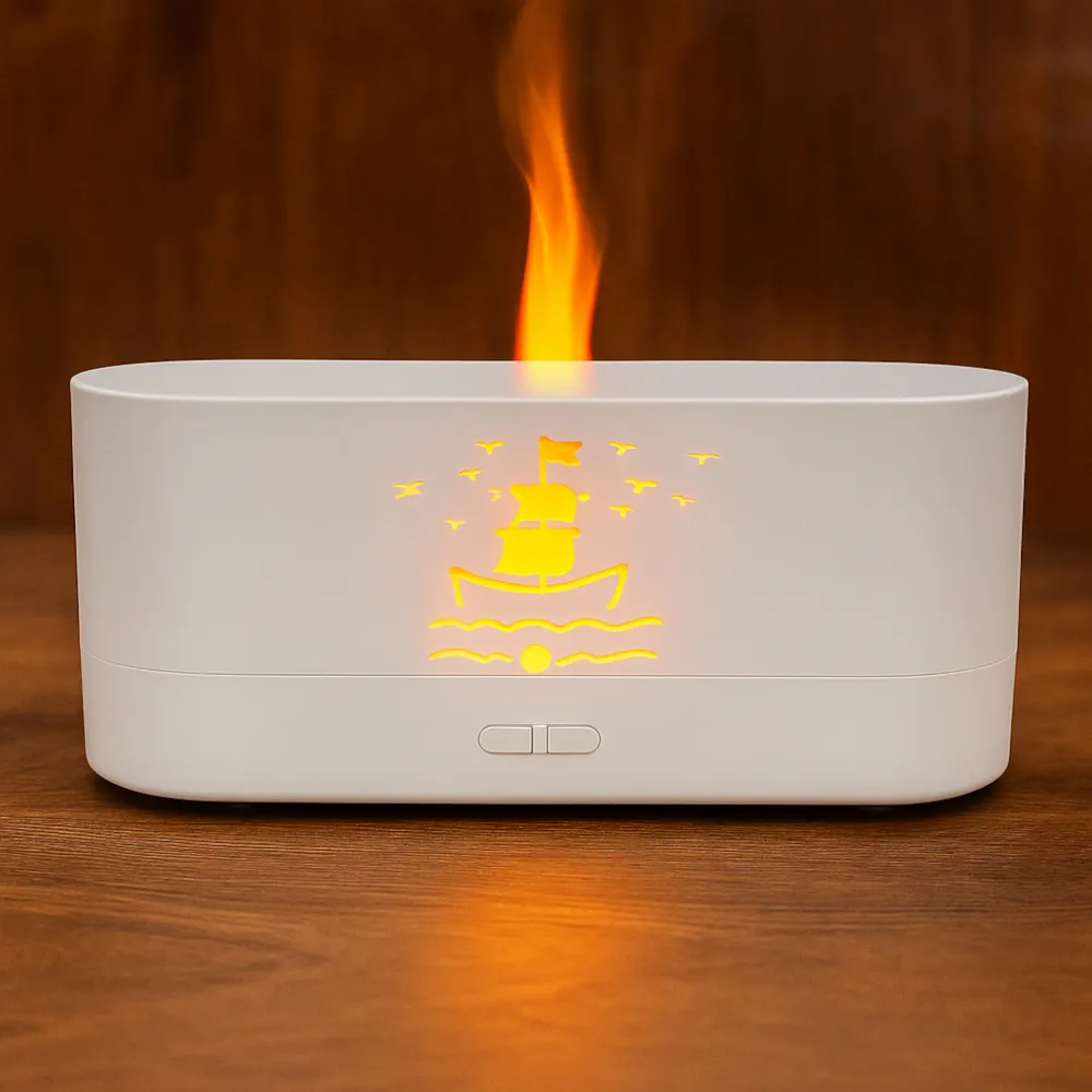Difuzor aromaterapie Flacara alb