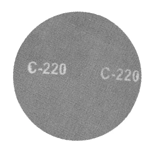 Disc abraziv velcro tip plasa, 225 mm, P220, Geko G78846