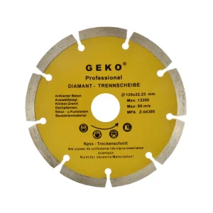 Disc diamantat segmentat, 125 mm, Geko G00251