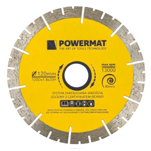 Disc diamantat segmentat PM-TDG-120M, 120 mm, Powermat PM1270