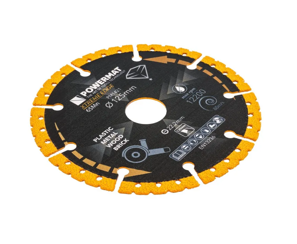 Disc diamantat universal PM-TDCS-1252T, 125 mm, Powermat PM1421