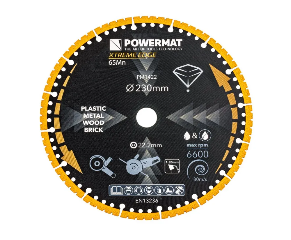 Disc diamantat universal PM-TDCS-2301T, 230 mm, Powermat PM1422