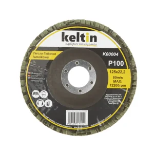 Disc lamelar pentru slefuit, P100, 125 mm, Keltin K00004