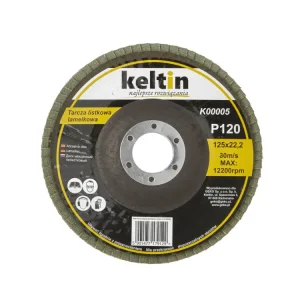 Disc lamelar pentru slefuit, P120, 125 mm, Keltin K00005