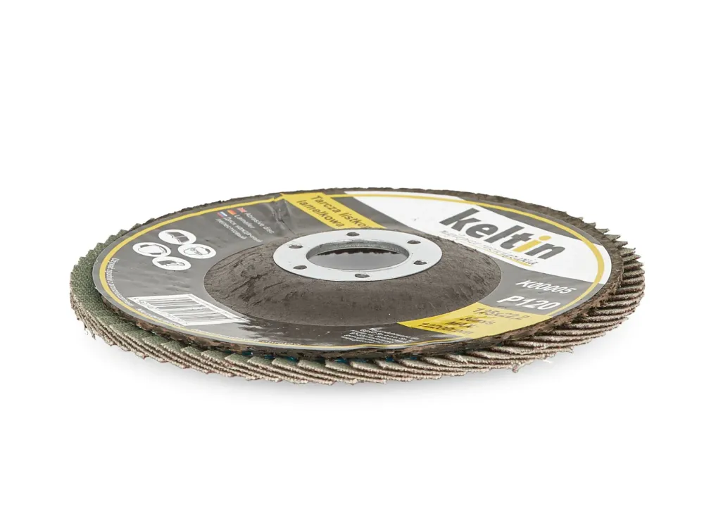Disc lamelar pentru slefuit, P120, 125 mm, Keltin K00005
