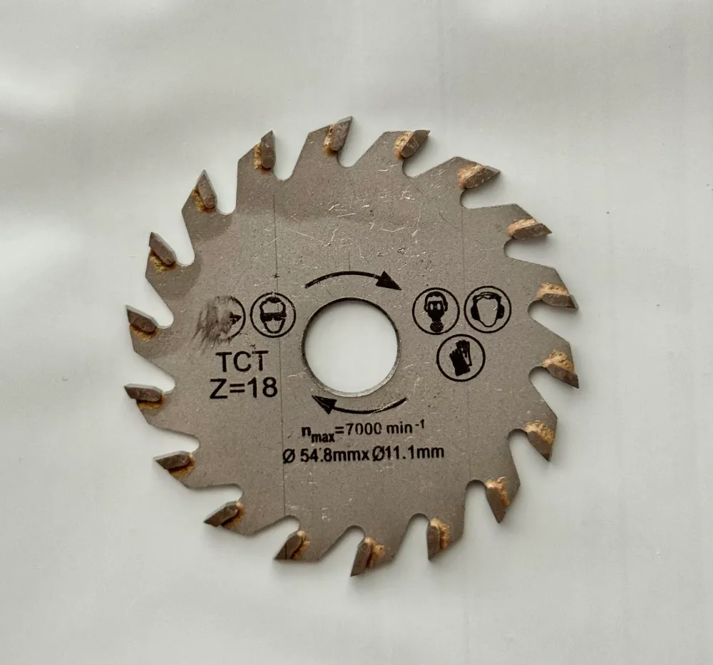 Disc 55 mm pt. mini fierastrau de banc verde 480W, interior 11mm