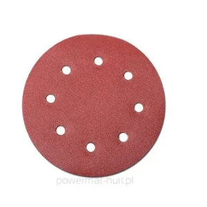 Disc pentru slefuit cu 8 gauri, P180, 190 mm, Powermat PM0527
