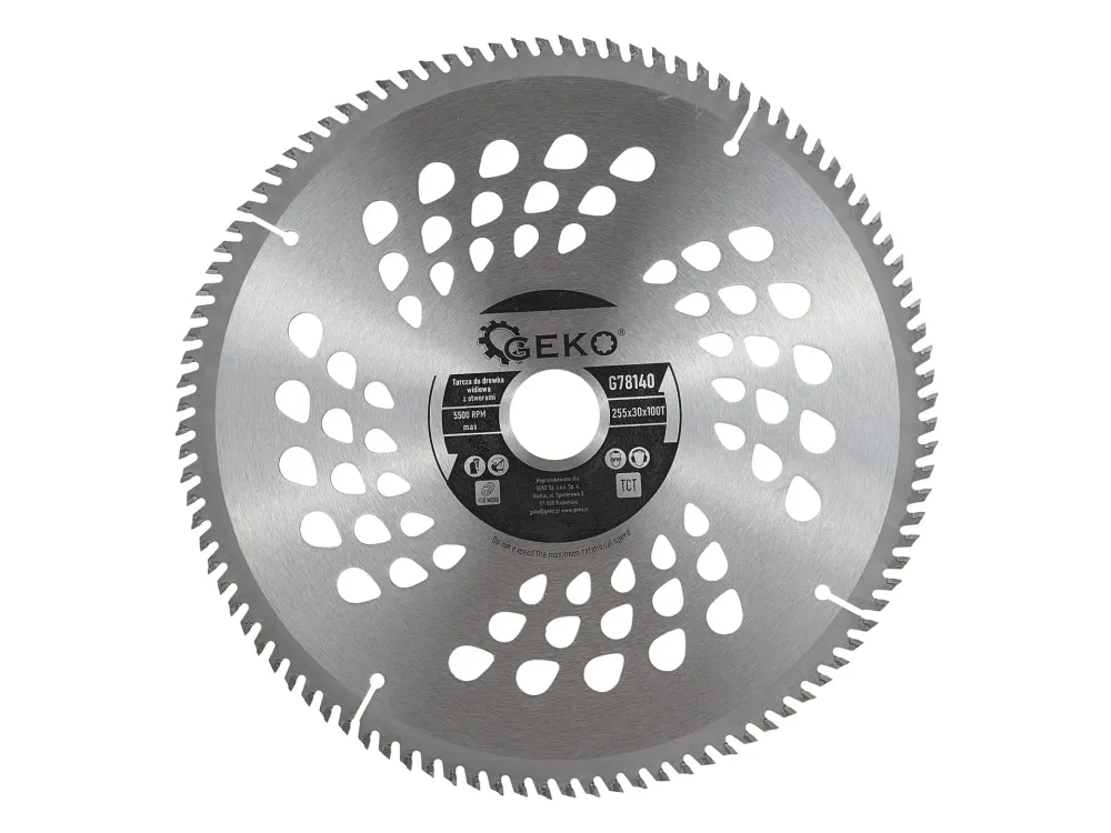 Disc pentru taiere lemn, 255 x 30, 100 T, Geko G78140