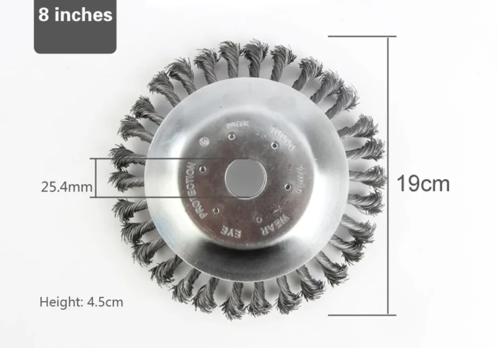 Disc cu sarma pentru motocoasa de umar, trimmer iarba, 20 cm