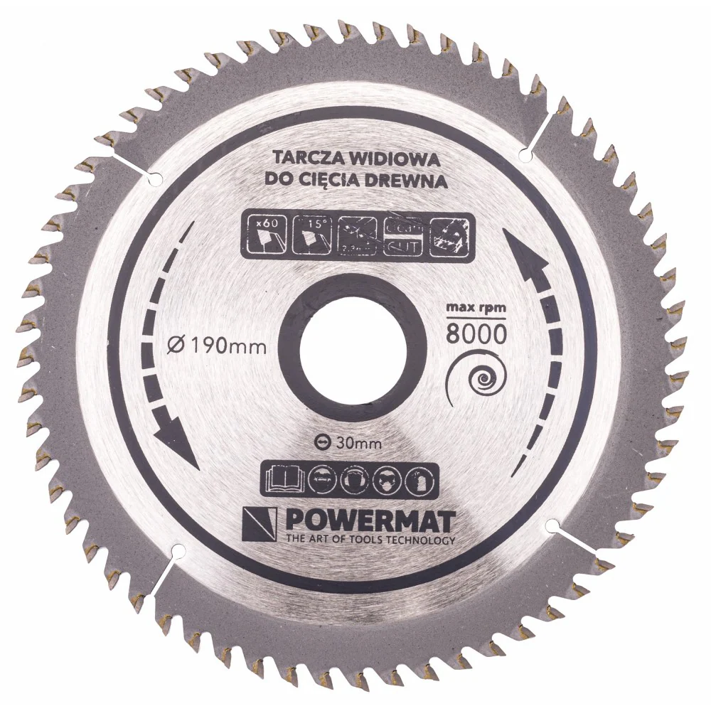 Disc Widia pentru lemn TDD-160x20 mm, 40 dinti, Powermat PM0887
