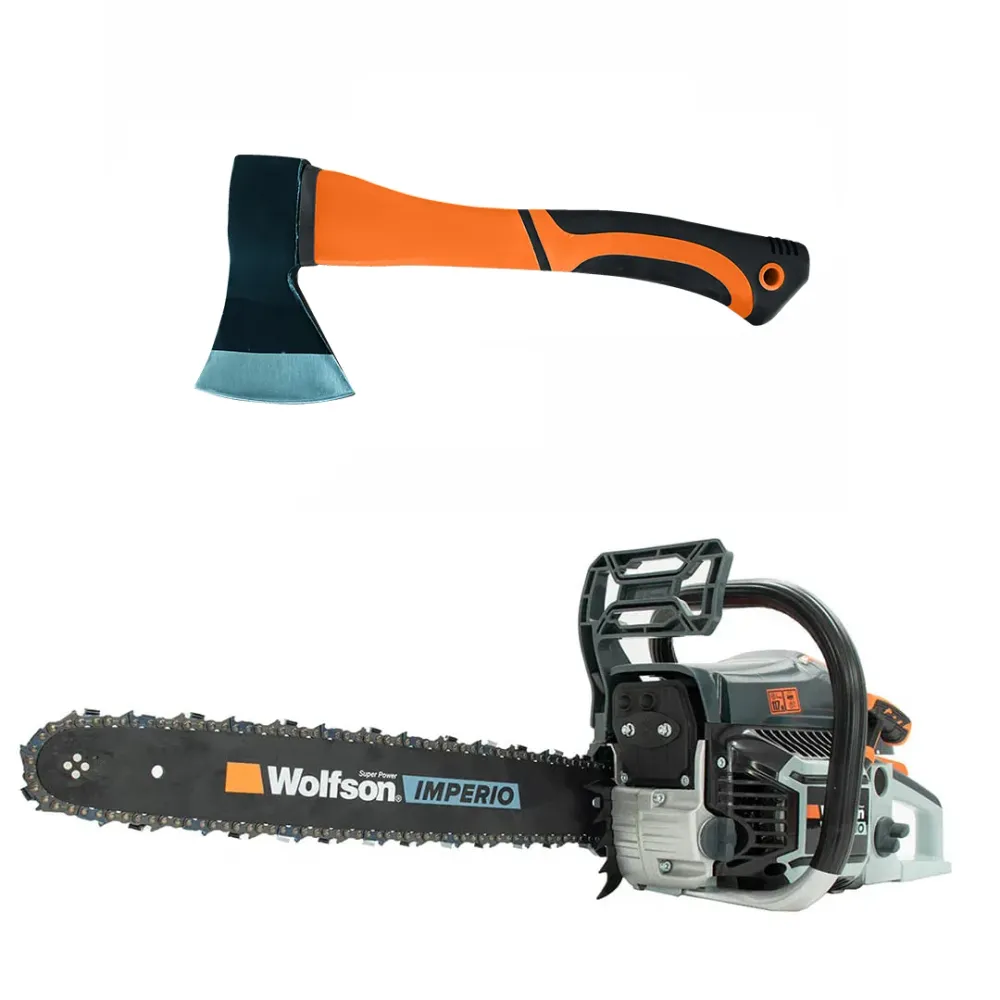 Drujba pe benzina WOLFSON IMPERIO 6000 - 3.2 CP, 52cc + toporisca fibra Wolfson