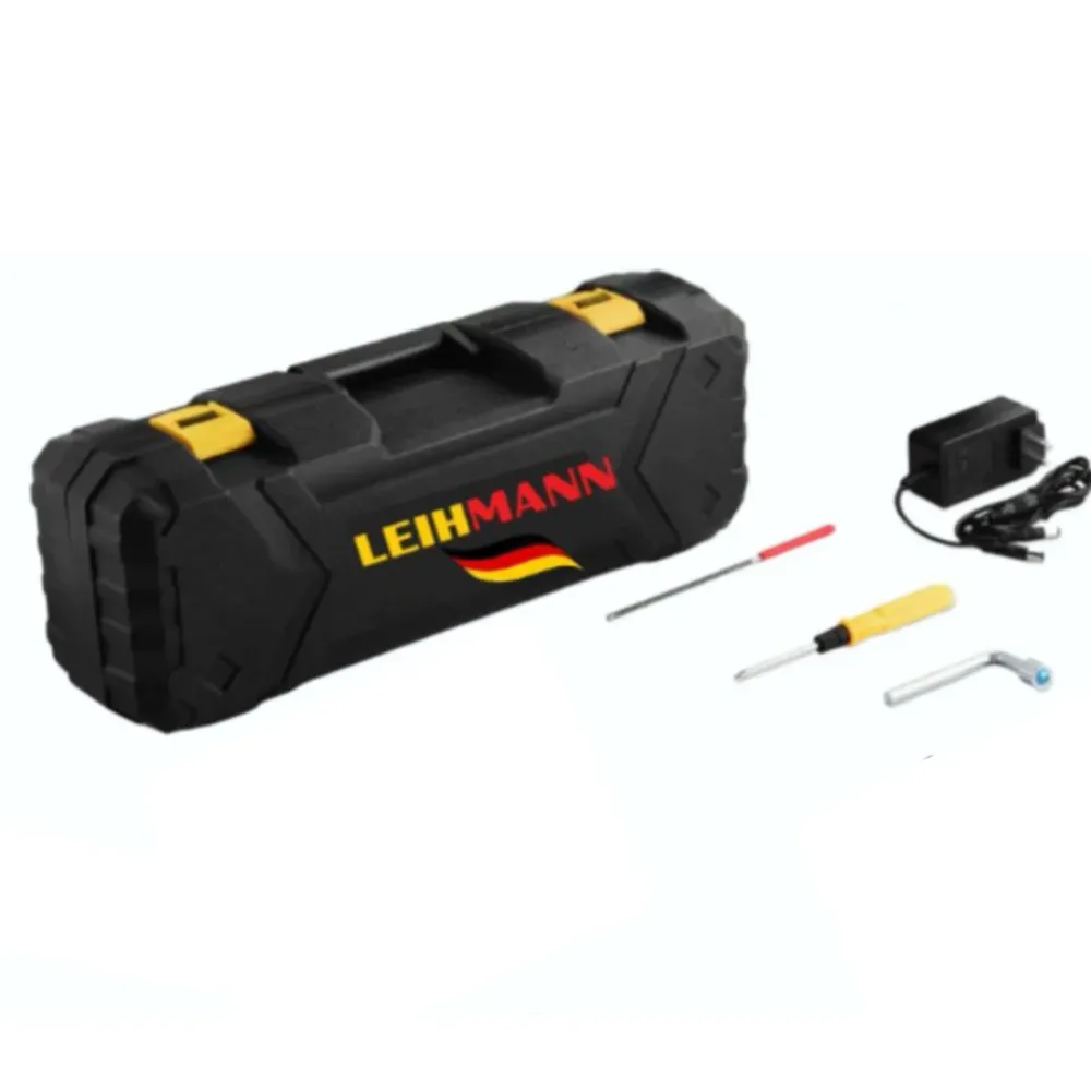 DRUJBA ELECTRICA LEIHMANN LAMA 30CM, CU 2 ACUMULATORI 48V, 5AH, GALBENA CU NEGRU