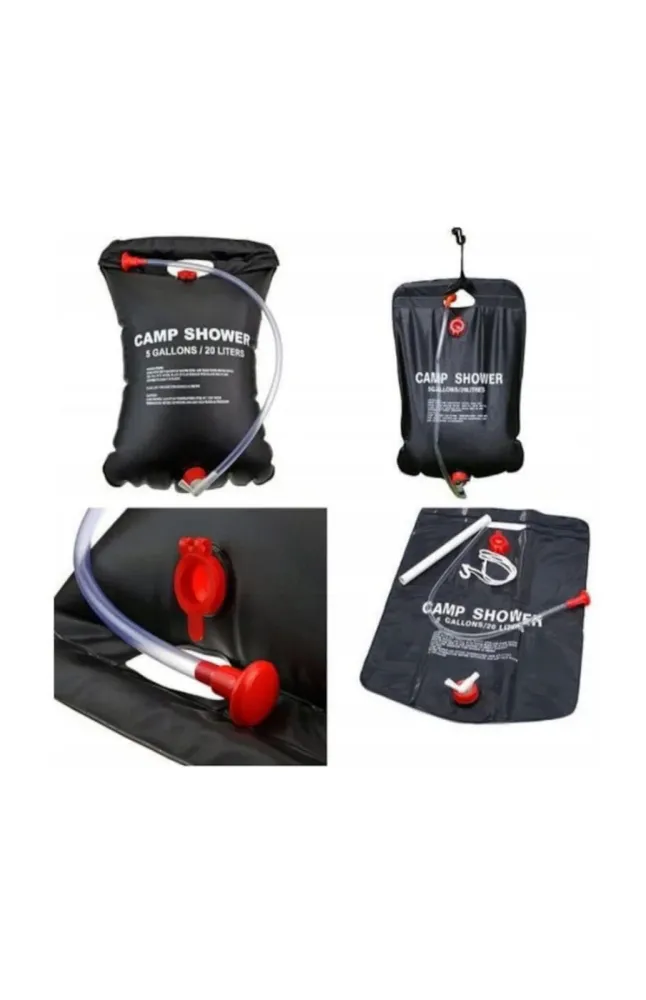 1+1 Dus pentru camping, 20l, negru, 39x60cm