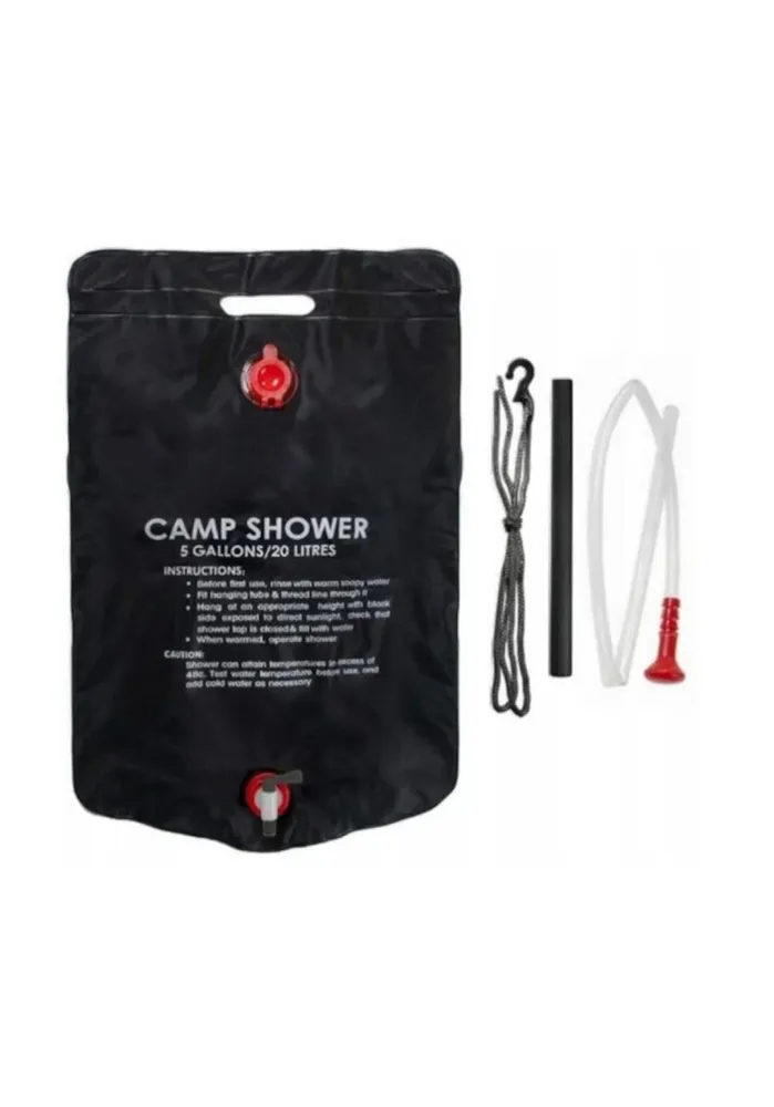 1+1 Dus pentru camping, 20l, negru, 39x60cm