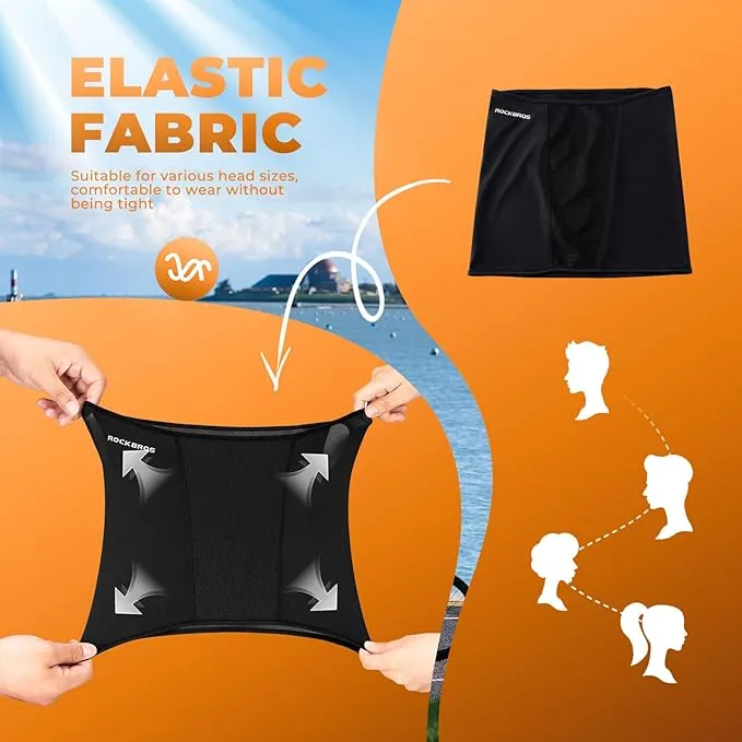Eșarfă de gât de vară din mătase glacé cu protecție UV