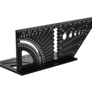 Echer japonez 3D cu vinclu, sablon unghiuri multifunctional