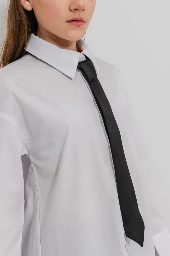 ELODIE - Cravata de copii pentru uniforme scolare, negru