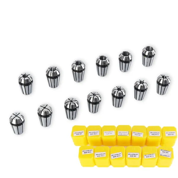 ER11 Spring Collet Set, 1.0mm to 7.0mm, 13pcs