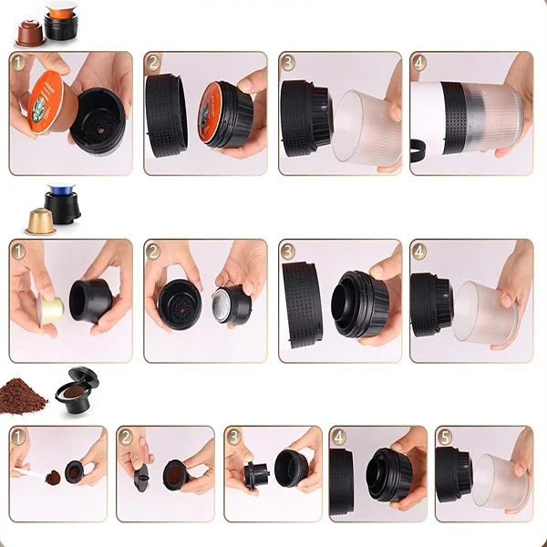 Espressor portabil 3 1 cu capsule