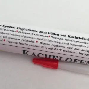 Etanșare elastică rosturilor în HELLBEIGE pentru șeminee și sobe de teracotă în cartușe