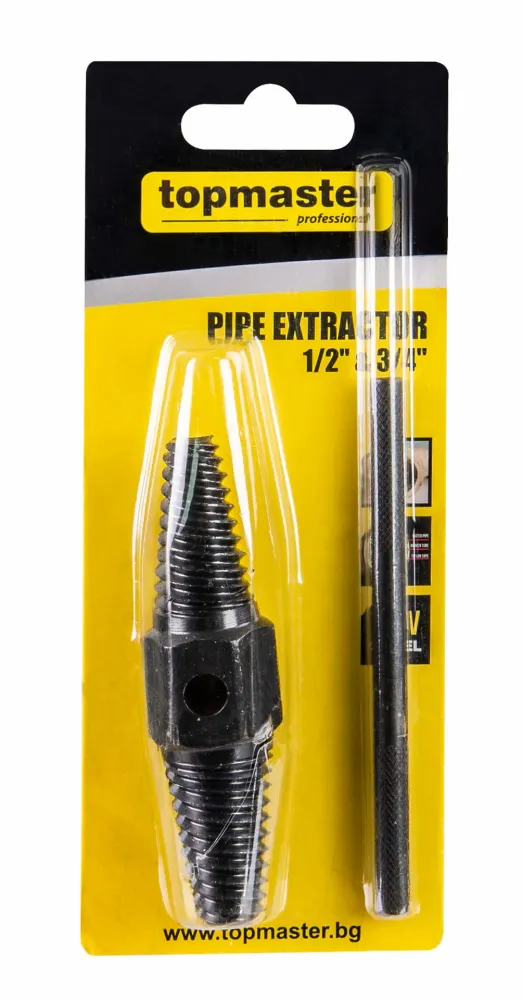 Extractor pentru tevi cu surub dublu, 1 / 2", 3 / 4", Topmaster 339712