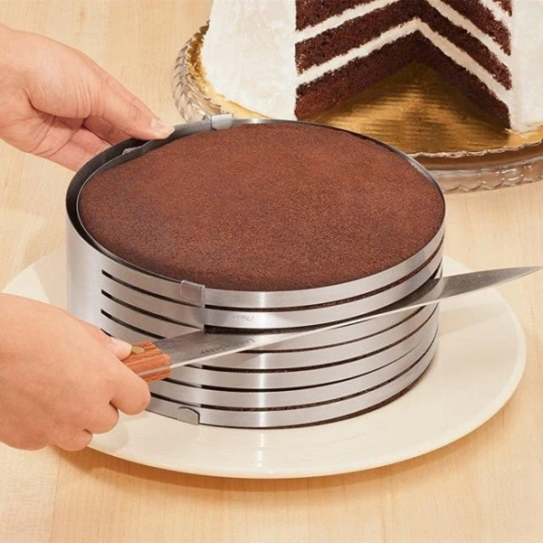 Feliator reglabil pentru blat de tort 24-30 cm